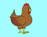 Coloring page Hen Farm painted byAnia
