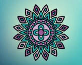 Coloring page Mandala flashes painted byAnia