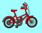 Coloring page Bicycle for children painted byAnia