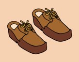 Coloring page Boat shoes painted byAnia