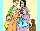 Coloring page Family  painted byAnia
