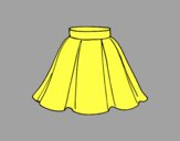 Coloring page Flared skirt painted byAnia