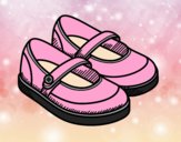 Coloring page Girl shoes painted byAnia