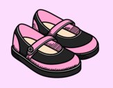 Coloring page Girl shoes painted byAnia