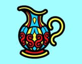 Coloring page Pitcher of water painted byAnia
