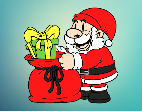 Santa Claus giving presents