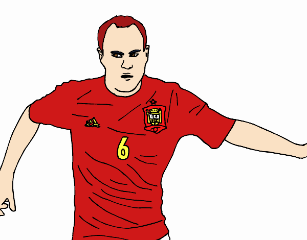 Iniesta with the Spain national football team