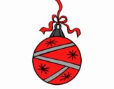 Coloring page A Christmas round ball painted byKhaos006