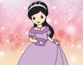 Coloring page Elegant Princess painted byAnia