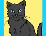 Coloring page Cat painted byAnia