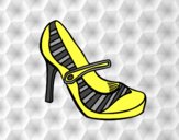 Coloring page Sport heel shoes painted byAnia