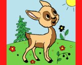 Coloring page Fawn painted byAnia
