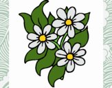 Coloring page Little flowers painted byNerak