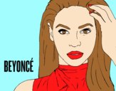 Coloring page Beyoncé I am Sasha Fierce painted bylorna