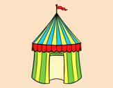 Coloring page Circus tent painted bylorna