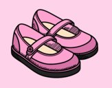 Coloring page Girl shoes painted bylorna