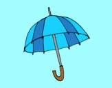 Coloring page An umbrella painted bylorna