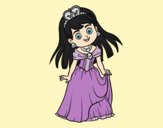 Coloring page Princess charming painted bylorna