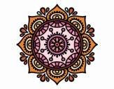 Coloring page Mandala to relax painted byAshlee