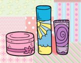 Coloring page Body creams painted bylorna