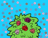 Coloring page Dog-rose painted bySant