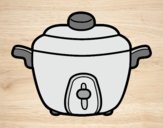 Coloring page Pressure cooking painted bylorna