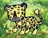 Coloring page Young Cheetah painted bylorna