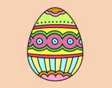 Coloring page Fabergé egg painted bylorna