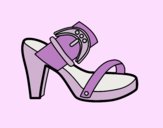 Coloring page Summer heel painted bylorna