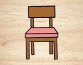 Coloring page A dining chair painted bylorna