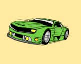 Coloring page Fast sports car painted bylorna