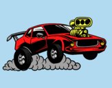Coloring page Sport muscle car painted bylorna