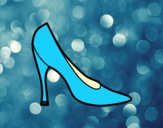 Coloring page High heel shoe painted bylorna