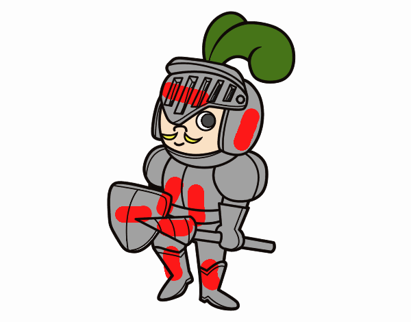 Knight with a mustache