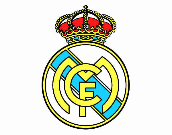 Colored page Real Madrid C.F. crest painted by User not registered