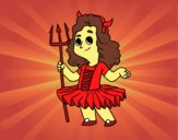 Demon little girl costume