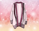 Coloring page Long open sweater painted bySamantha