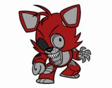 Coloring page Foxy from Five Nights at Freddy's painted byBella0