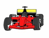 Coloring page F1 car painted byDallas