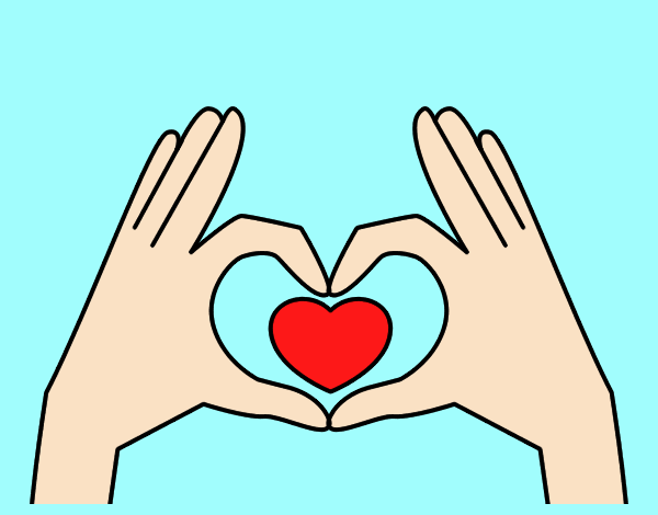 Heart with hands