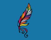 Coloring page Apache feather painted byPiaaa