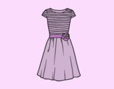 Coloring page Casual dress painted bylorna