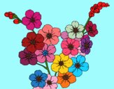 Coloring page Cherry tree flower painted byPiaaa