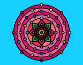 Coloring page Mandala solar system painted byPiaaa