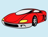 Coloring page Sport Car painted bylorna