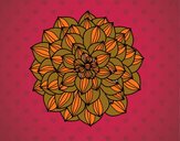 Coloring page Dahlia painted byNita