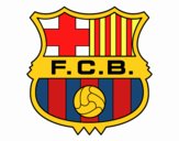 Coloring page F.C. Barcelona crest painted byOwen