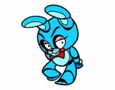 Coloring page Toy Bonnie from Five Nights at Freddy's painted bypeyton
