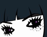 Coloring page Emo eyes painted byhailee3456