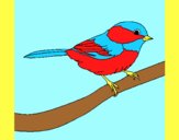 Coloring page Little bird painted byAnia